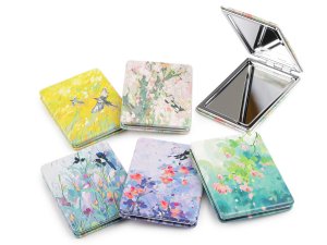 Kosmetické zrcátko květy