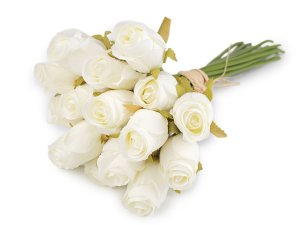 Umělá kytice růže svazek 16 ks