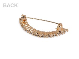 Brož s broušenými kamínky do výstřihu