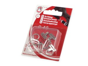 Zapínání na motýlka ocelové, sada 3 páry