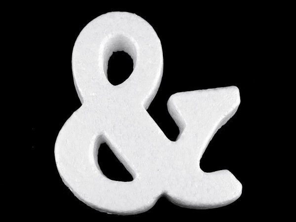3D písmena abecedy polystyren