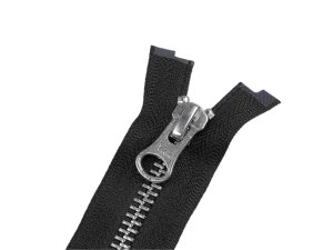 Zip kovový YKK No 5 dělitelný 2 jezdce / dvoucestný 80 cm na kožené bundy