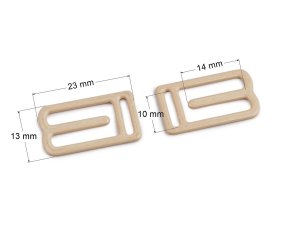 Kovová spona / pomůcka na skrytí ramínek podprsenky průvlek 10 mm