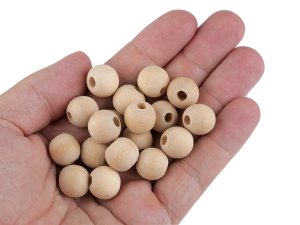 Dřevěné korálky nelakované Ø14 mm