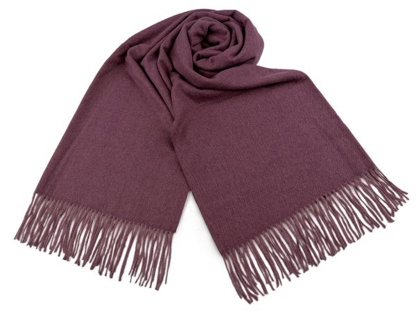 Šátek / šála typu pashmina s třásněmi 70x185 cm