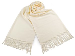 Šátek / šála typu pashmina s třásněmi 70x185 cm
