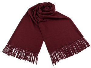 Šátek / šála typu pashmina s třásněmi 70x185 cm