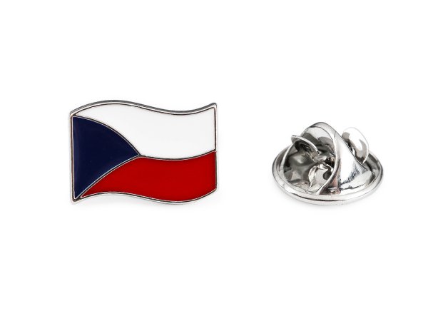 Brož / odznak mini vlajka Česká republika