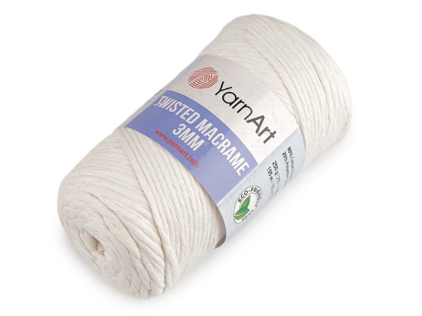 Pletací příze Twisted Macrame 250 g rozčesávací