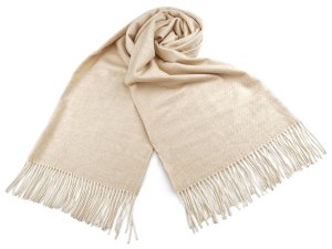 Šátek / šála typu pashmina s třásněmi 70x185 cm