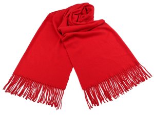 Šátek / šála typu pashmina s třásněmi 70x185 cm