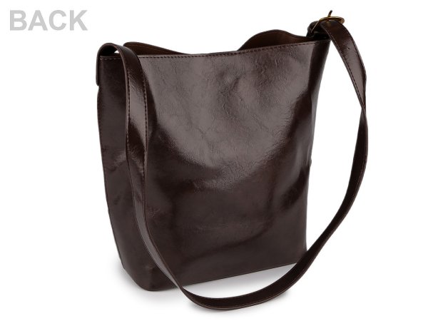 Kabelka imitace broušená kůže s pouzdrem 32x28 cm
