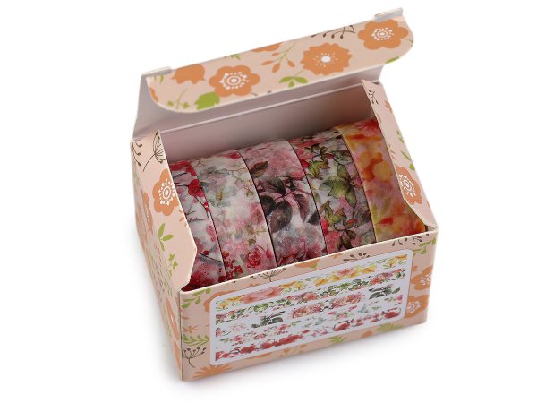Washi ozdobná lepicí páska mix