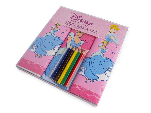 Dětské kapesníky Disney s pastelkami
