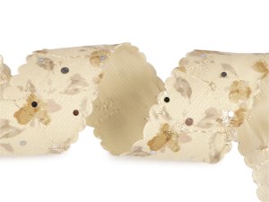 Stuha k výrobě mašlí na kabelku s flitry šíře 38 mm