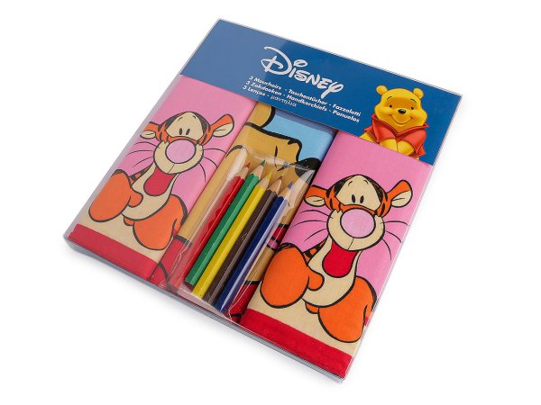 Dětské kapesníky Disney s pastelkami