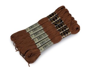 Příze vyšívací typ mouline AIRO sada odstínů a barev 6 ks/8 m