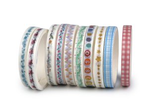 Washi ozdobná lepicí páska mix
