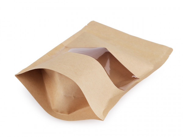 Papírový sáček s průhledem, střední