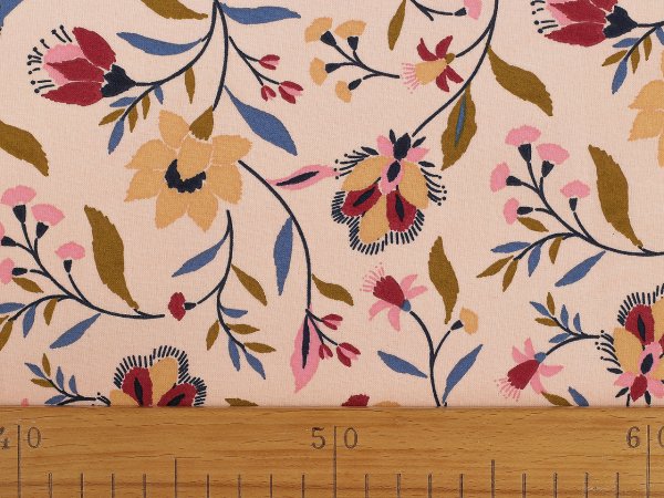 Bavlněná látka / plátno květy