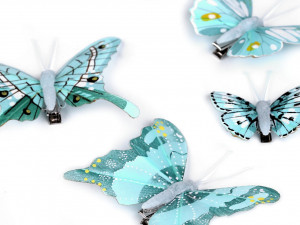 Dekorace motýl 3D s klipem