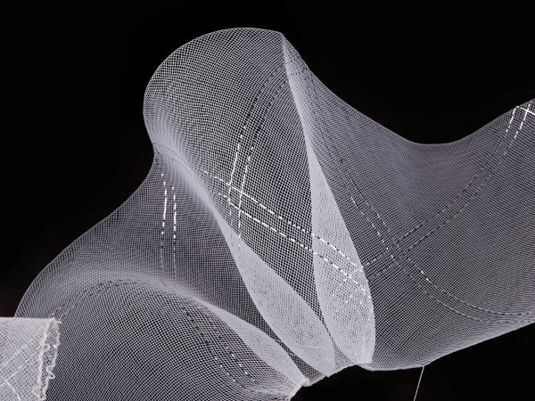 Modistická krinolína s lurexem šíře 16 cm