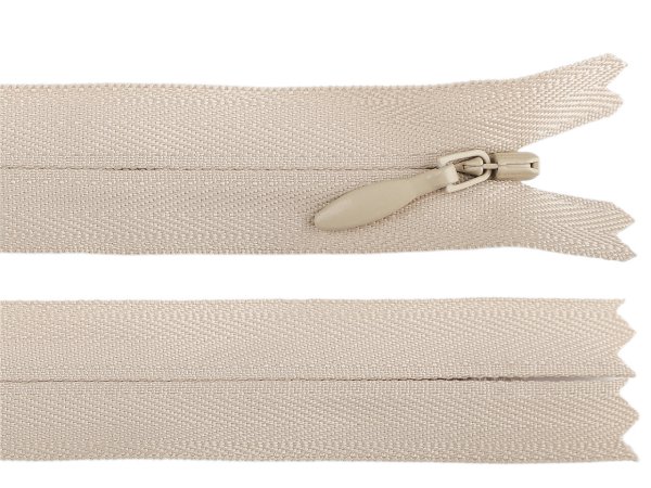 Spirálový zip skrytý YKK No 4 délka 60 cm