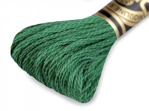 Vyšívací příze DMC Mouliné Spécial Cotton - 505 emerald