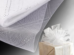 Modistická krinolína s lurexem šíře 16 cm