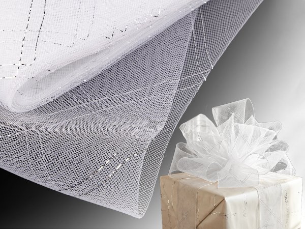 Modistická krinolína s lurexem šíře 16 cm