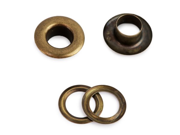 Průchodky s podložkou vnitřní Ø6 mm / vnější Ø12 mm