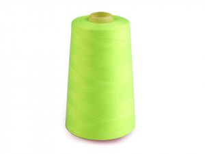 Polyesterové nitě pro overlocky i klasické šití návin 5000 yards PES 40/2 - 586 Lime Punch neon