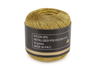Háčkovací / pletací příze s lurexem 20 g