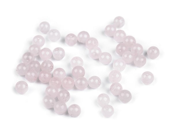 Růženín, minerální korálky Ø4 mm