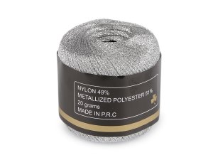 Háčkovací / pletací příze s lurexem 20 g