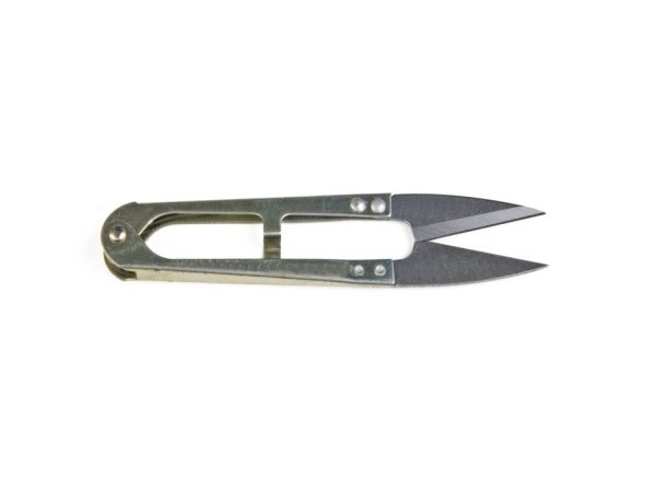 Nůžky cvakačky délka 11 cm celokovové černá čepel