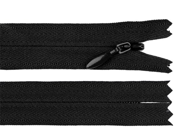 Spirálový zip skrytý YKK No 4 délka 40 cm