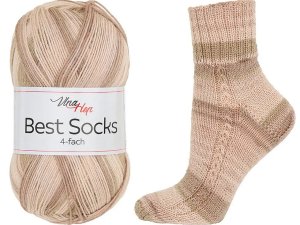Pletací příze Best Socks samovzorovací / ponožkovka 100 g