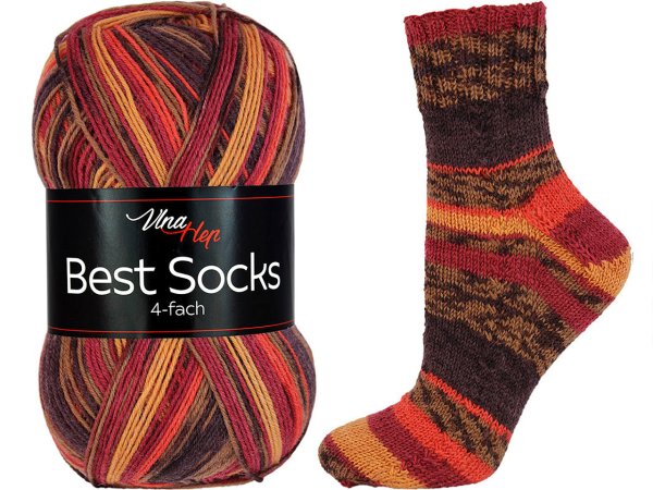 Pletací příze Best Socks samovzorovací / ponožkovka 100 g
