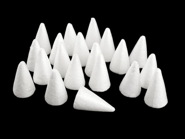 Kužel 3,5x6 cm polystyren