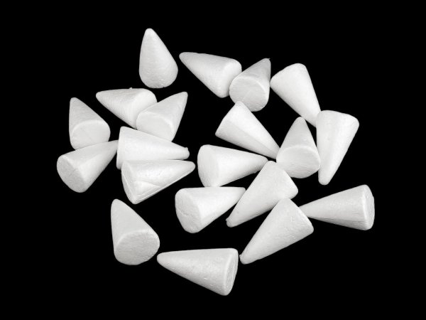 Kužel 3,5x6 cm polystyren