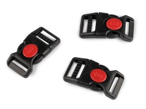 Spona trojzubec s pojistkou šíře 20 mm prohnutá