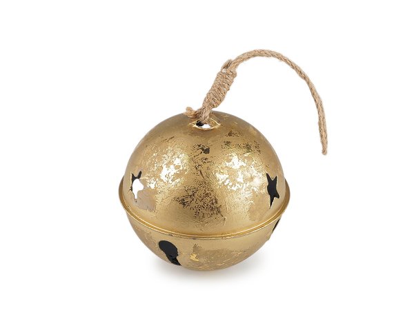 Kovová rolnička patina Ø10 cm