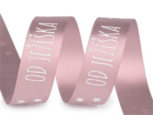 Atlasová stuha Od Ježíška šíře 20 mm