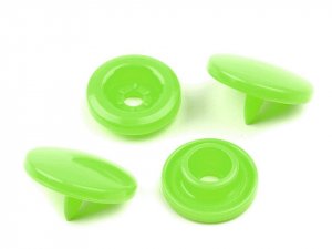 Plastové patentky / stiskací knoflíky vel. 18" - 7 B50 zelená neon