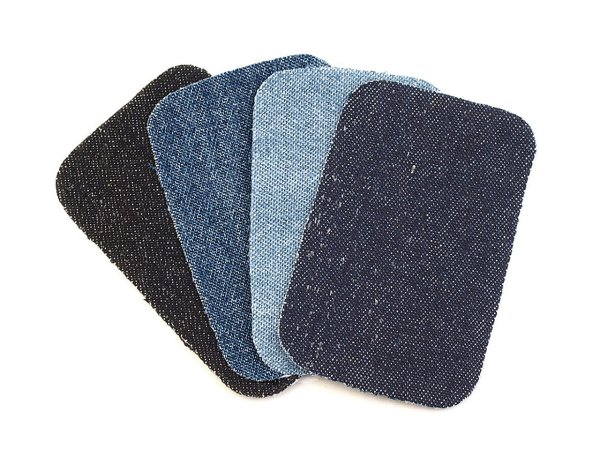 Nažehlovací záplaty riflové 7,6x4,9 cm