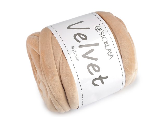 Příze Marshmallow silná Velvet Ø20 mm 500 g