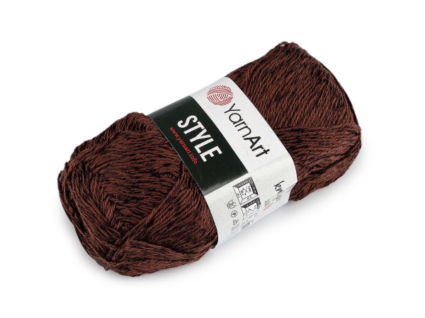 Bavlněná pletací příze Style s viskozovým vláknem 50 g