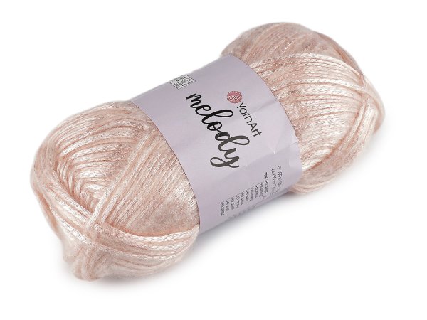 Pletací příze Melody s metalickým efektem 100 g