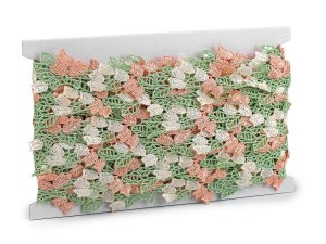 Prýmek / vzdušná krajka tulipány šíře 30 mm